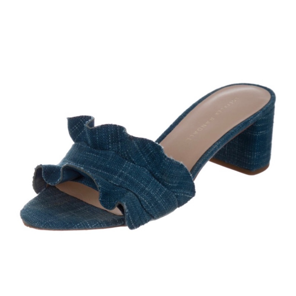 Loeffler Randall Ruffle Embellishment Slides